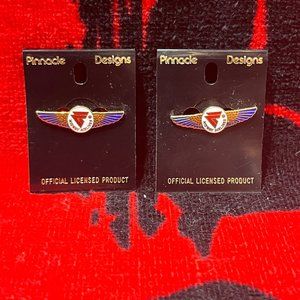Vintage Midway Airlines Pins. Lot of Two.